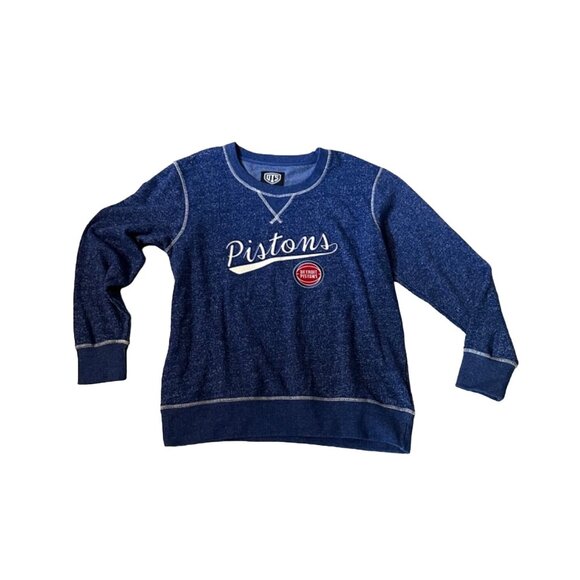 Detroit Pistons women’s Blue Crewneck Sweatshirt XL - Picture 1 of 9